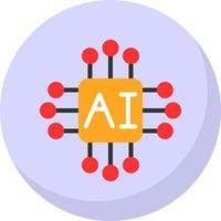 design de ícone de vetor de inteligência artificial