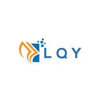 lqy crédito reparar contabilidade logotipo Projeto em branco fundo. lqy criativo iniciais crescimento gráfico carta logotipo conceito. lqy o negócio finança logotipo Projeto. vetor