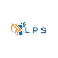 lps crédito reparar contabilidade logotipo Projeto em branco fundo. lps criativo iniciais crescimento gráfico carta logotipo conceito. lps o negócio finança logotipo Projeto. vetor