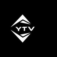 ytv abstrato monograma escudo logotipo Projeto em Preto fundo. ytv criativo iniciais carta logotipo. vetor