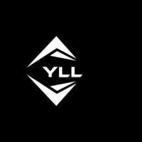 yll abstrato monograma escudo logotipo Projeto em Preto fundo. yll criativo iniciais carta logotipo. vetor