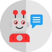 design de ícone de vetor de assistente de robô