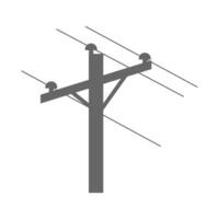 design de ícone de poste elétrico vetor