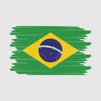 vetor de escova de bandeira do brasil