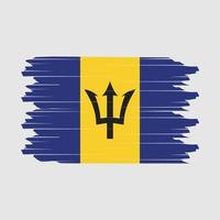 vetor de escova de bandeira de barbados