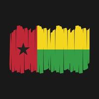 ilustração vetorial de pincel de bandeira da Guiné-Bissau vetor