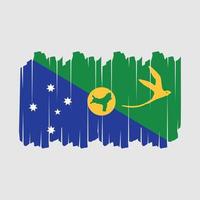 ilustração em vetor pincel de bandeira das ilhas natalinas