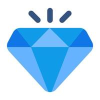 ícone de design de tendência de diamante vetor