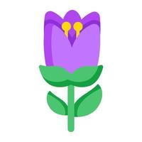 uma criativo Projeto ícone do tulipa flor vetor