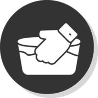 design de ícone de vetor de lavagem à mão