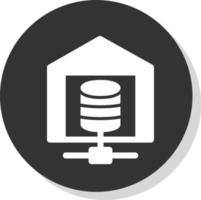 design de ícone de vetor de data warehouse