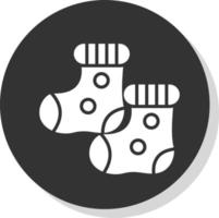 design de ícone de vetor de meias de bebê