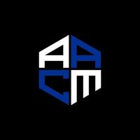 aacm carta logotipo criativo Projeto com vetor gráfico, aacm simples e moderno logotipo.