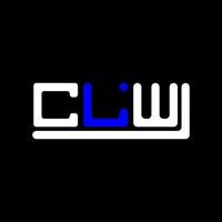 clw carta logotipo criativo Projeto com vetor gráfico, clw simples e moderno logotipo.