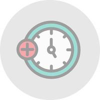 design de ícone de vetor de relógio médico