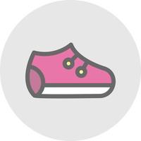 design de ícone vetorial de sapatos de bebê vetor