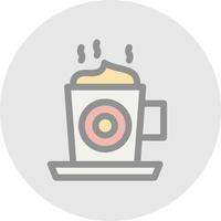 design de ícone de vetor de cappuccino