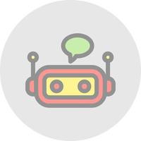 design de ícone de vetor de chatbot