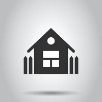 ícone de construção em estilo simples. ilustração vetorial em casa no fundo branco isolado. conceito de negócio de casa. vetor