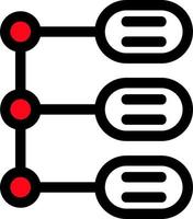 design de ícone de vetor de linha do tempo infográfico