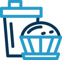 design de ícone de vetor de muffin de café