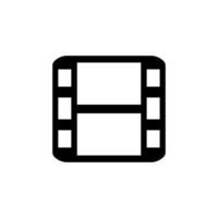 ícone do filme. símbolo de fundo do cartaz do festival de cinema de estilo simples. elemento de design de logotipo de marca de filme. impressão de camisetas com filme. vetor para adesivo.
