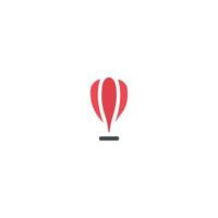 ícone de balão de ar. símbolo de fundo de cartaz de viagem de balão de ar de estilo simples. elemento de design de logotipo de marca de balão de ar. impressão de camiseta de balão de ar. vetor para adesivo.