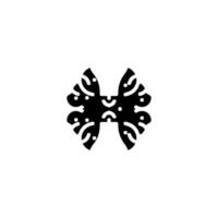 ícone de gravata borboleta. símbolo de fundo de cartaz de grande venda de moda de homem de estilo simples. elemento de design do logotipo da marca de gravata borboleta. impressão de camiseta de gravata borboleta. vetor para adesivo.