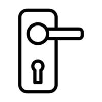 design de ícone de maçaneta de porta vetor