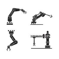 robótico mão símbolo ilustração Projeto vetor