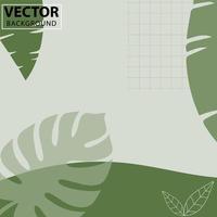 Primavera verde quadrado fundos. minimalista estilo com floral elementos e textura. editável vetor modelo para cartão, bandeira, convite, social meios de comunicação publicar, poster, Móvel aplicativos, rede Publicidades