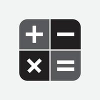 calculadora plano vetor ícone