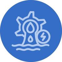 design de ícone de vetor de energia hidrelétrica