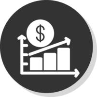 design de ícone de vetor de economia em ascensão