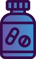 design de ícone de vetor de garrafa de comprimidos