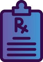 design de ícone de vetor de prescrição