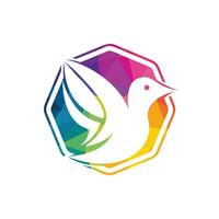 design de logotipo de vetor de pássaro. modelo de design de logotipo de vetor de pássaro criativo.