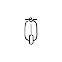 motocicleta linha estilo ícone Projeto vetor