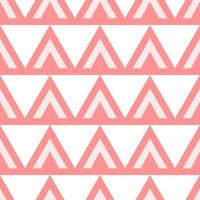 Rosa triângulos vetor desatado padronizar em branco fundo. perfeito para tecido, têxtil, papeis de parede, fundos e de outros superfícies
