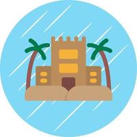 design de ícone vetorial do palácio do deserto vetor