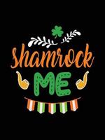 st. patrick's dia tipografia colorida irlandês citar vetor letras camiseta Projeto