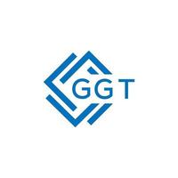 ggt carta design.ggt carta logotipo Projeto em branco fundo. ggt criativo círculo carta logotipo conceito. ggt carta Projeto. vetor