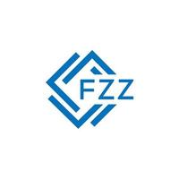 fzz carta logotipo Projeto em branco fundo. fzz criativo círculo carta logotipo conceito. fzz carta Projeto. vetor