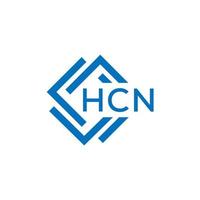 hcn carta logotipo Projeto em branco fundo. hcn criativo círculo carta logotipo conceito. hcn carta Projeto. vetor