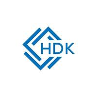 hdk carta logotipo Projeto em branco fundo. hdk criativo círculo carta logotipo conceito. hdk carta Projeto. vetor