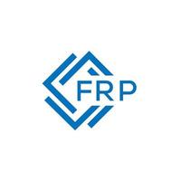 frp carta logotipo Projeto em branco fundo. frp criativo círculo carta logotipo conceito. frp carta Projeto. vetor