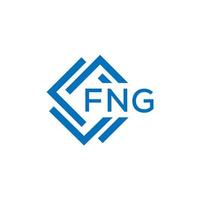 fng carta logotipo Projeto em branco fundo. fng criativo círculo carta logotipo conceito. fng carta Projeto. vetor