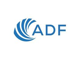 adf abstrato o negócio crescimento logotipo Projeto em branco fundo. adf criativo iniciais carta logotipo conceito. vetor