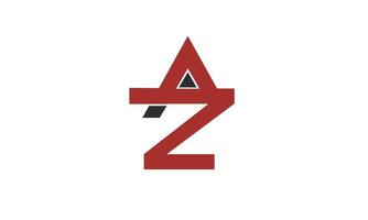 letras do alfabeto iniciais monograma logotipo az, za, aez vetor