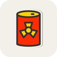nuclear tanque vetor ícone Projeto